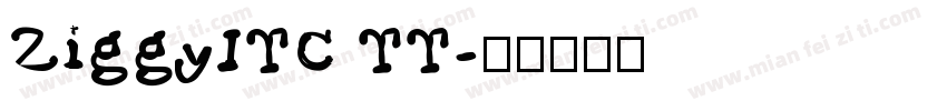 ZiggyITC TT字体转换